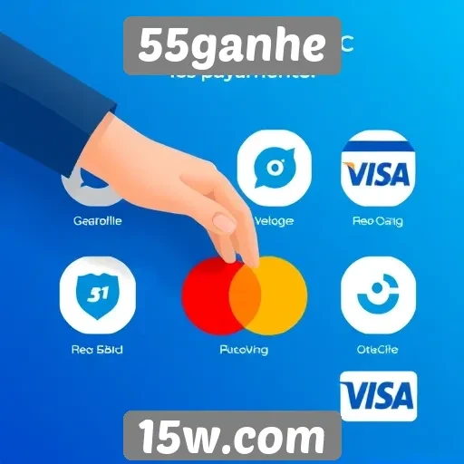 Métodos de pagamento oferecidos pelo 55ganhe